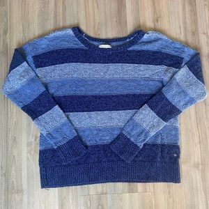 American Eagle‎ Outfitters Knit Sweater Crew Neck Blue Size Large